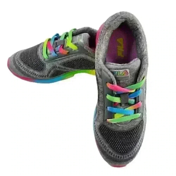 Fila Kids Kameo 3 Shoes Size 4 Gray Multi Color At - Picture 10 of 10